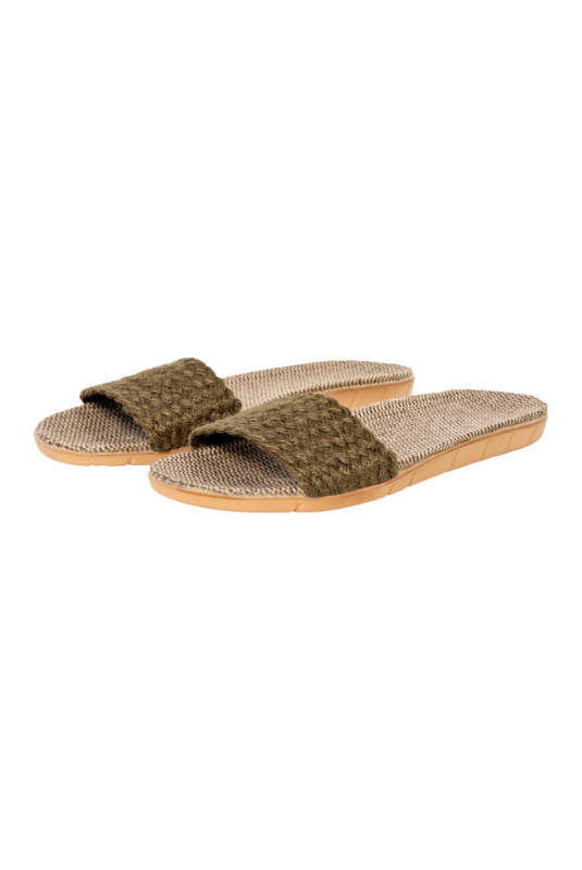 Claquettes - Femme - Brown
