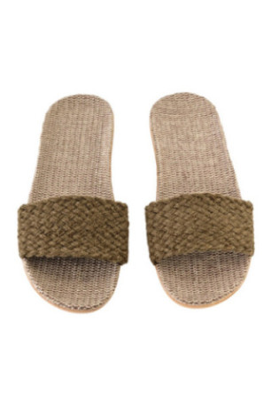 Claquettes - Femme - Brown