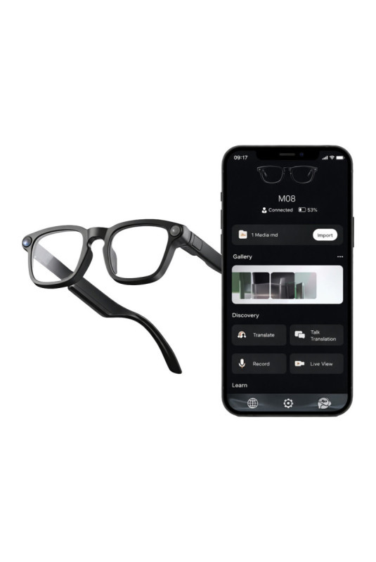 Lunettes intelligentes Vision Noir mat