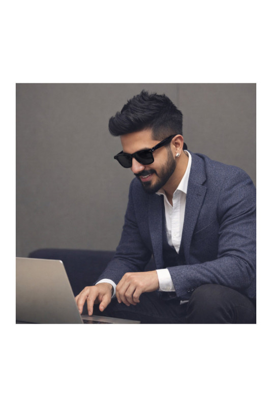 Lunettes intelligentes Explorer .Icare Noir mat et graphite
