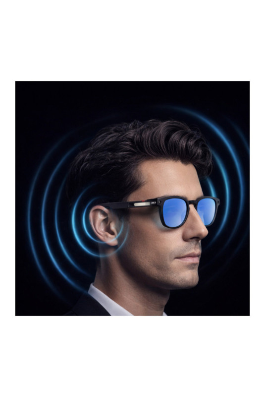 Lunettes intelligentes Futura noir mat et bleu