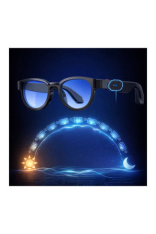 Lunettes intelligentes Futura noir mat et bleu