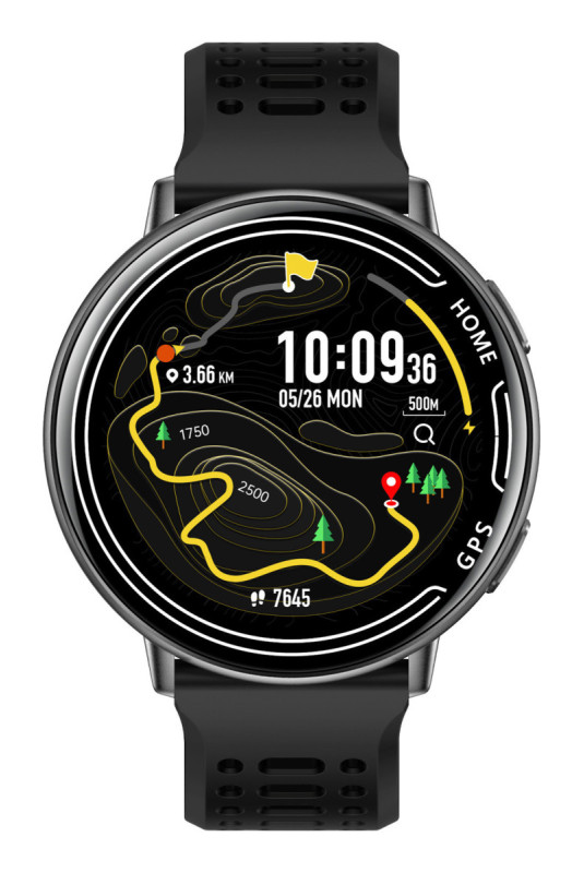 Montre connectée GPS intégré - Modes sportifs Edition GALAXY 2026 - Noir