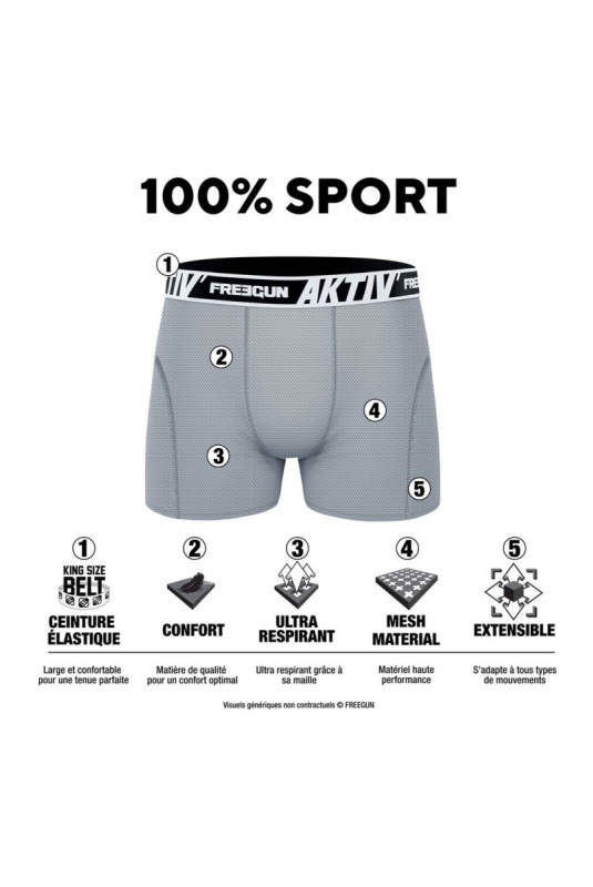 Lot de 4 boxers Aktiv