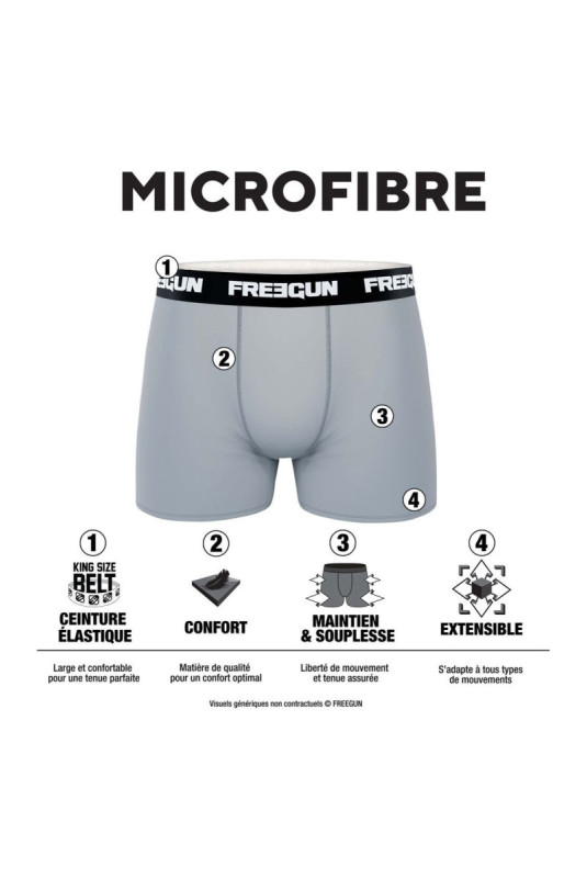 Lot de 4 boxers Uni