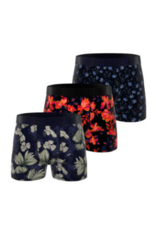 Lot de 3 boxers imprimés fleurs