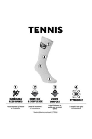 Lot de 6 paires de chaussettes tennis FRGN