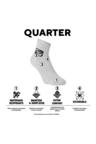 Lot de 6 paires de chaussettes mi-hautes Uni