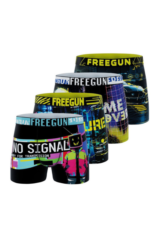 Lot de 4 boxers Premium Glitch Pop