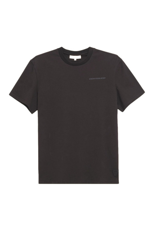 T-shirt Leonce Geometry manches courtes Noir