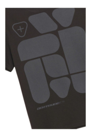 T-shirt Leonce Geometry manches courtes Noir
