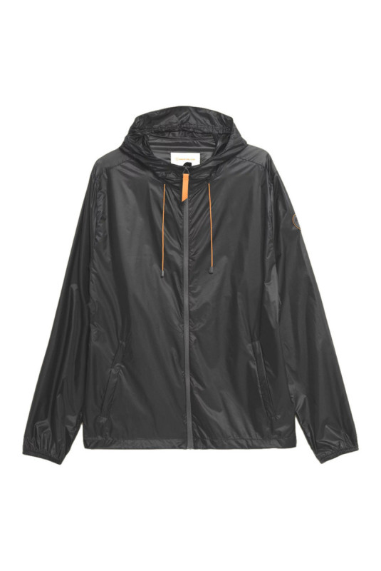 Veste à capuche coupe-vent Milano-light noir
