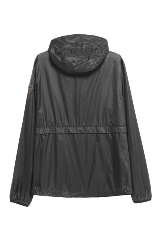 Veste à capuche coupe-vent Milano-light noir