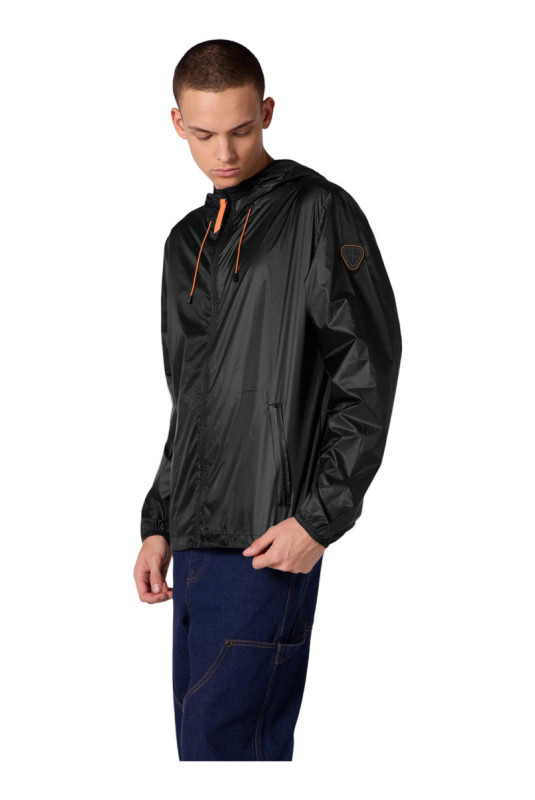 Veste à capuche coupe-vent Milano-light noir