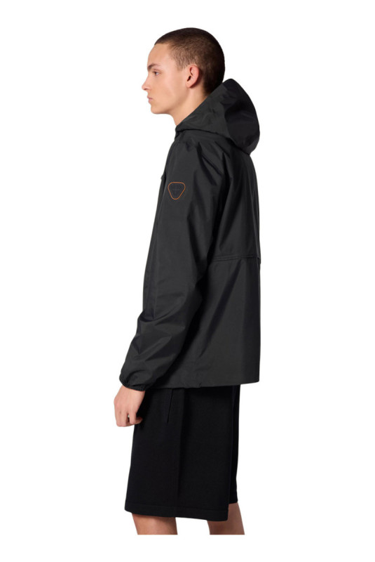 Coupe-vent à capuche Milano Noir