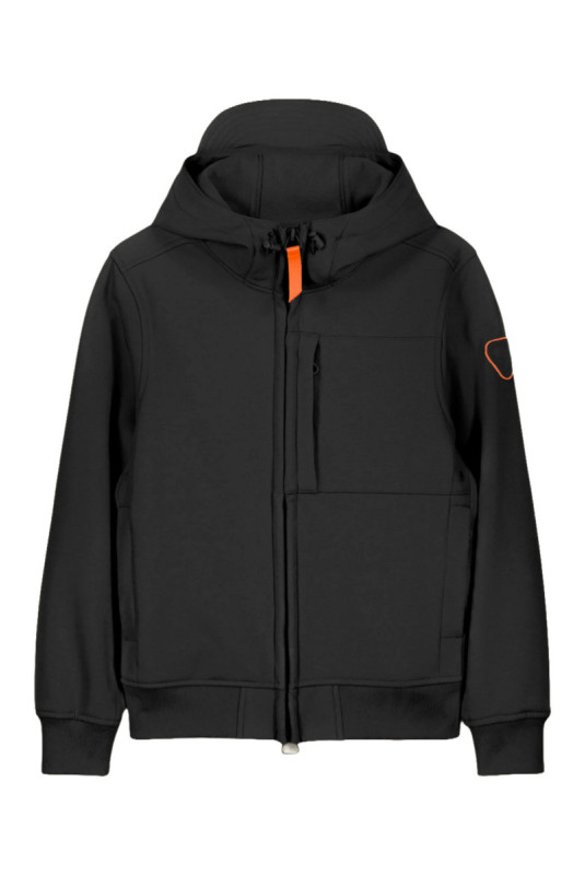 Veste à capuche technique déperlante Ronaldo noire