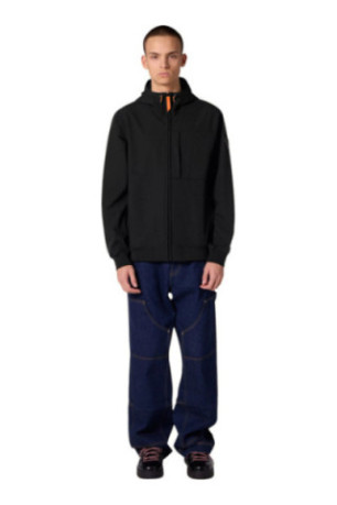 Veste à capuche technique déperlante Ronaldo noire