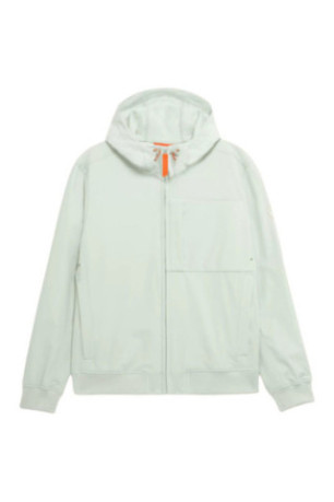 Veste à capuche technique déperlante Ronaldo turquoise