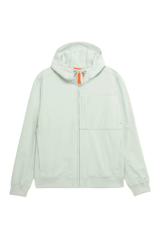 Veste à capuche technique déperlante Ronaldo turquoise