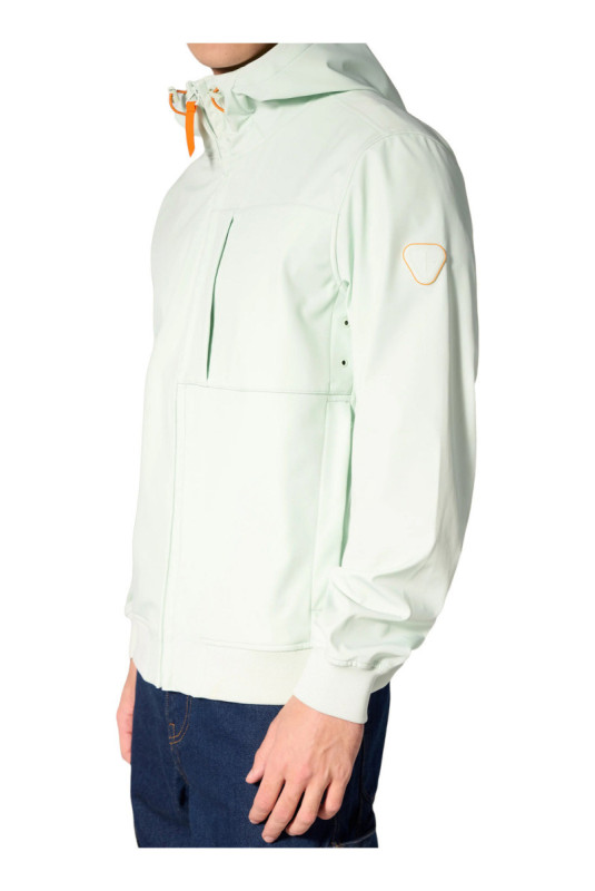 Veste à capuche technique déperlante Ronaldo turquoise