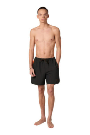 Short de bain Samy noir et orange