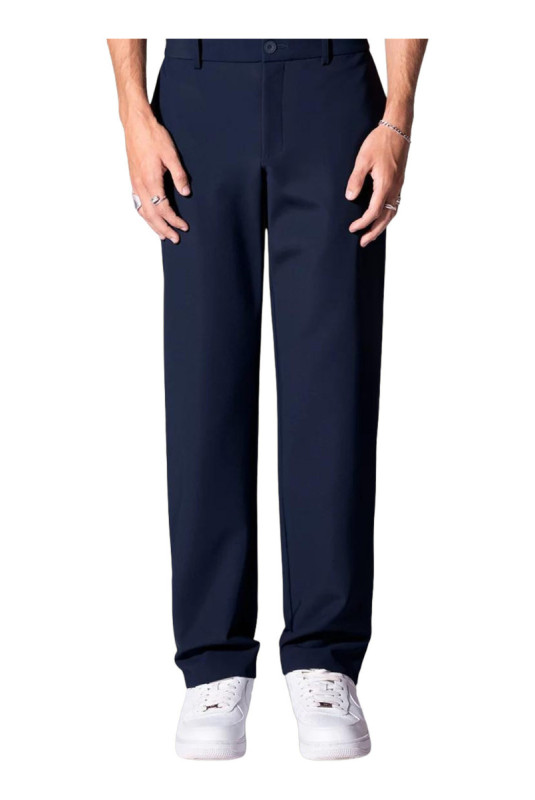 Pantalon coupe droite Roger bleu marine