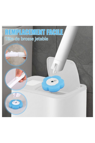Brosse WC jetable avec recharges nettoyantes I NEE ME ONE
