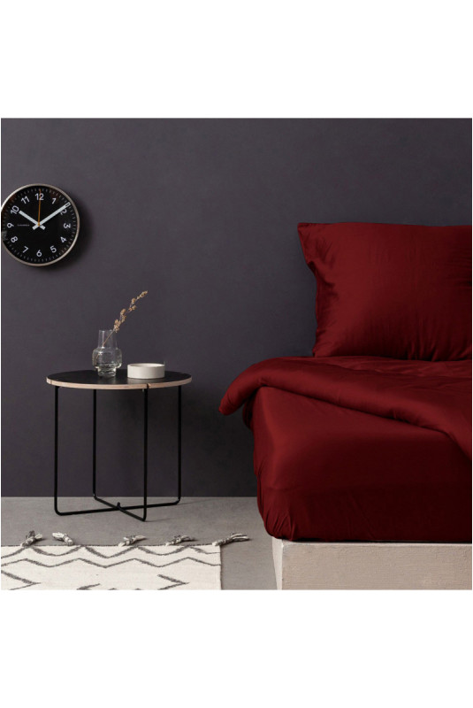 Drap-housse en satin - 140x190+30cm