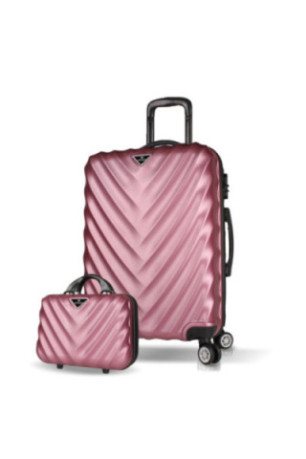 Ensemble de valises (2 pièces) - Or rose