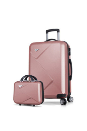 Ensemble de valises (2 pièces) - Or rose