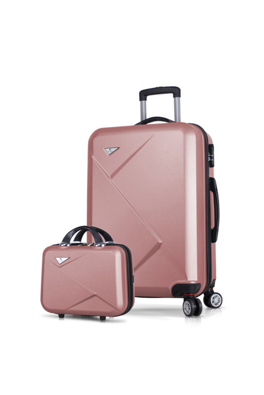 Ensemble de valises (2 pièces) - Or rose