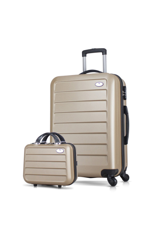 Ensemble de valises (2 pièces) - Or