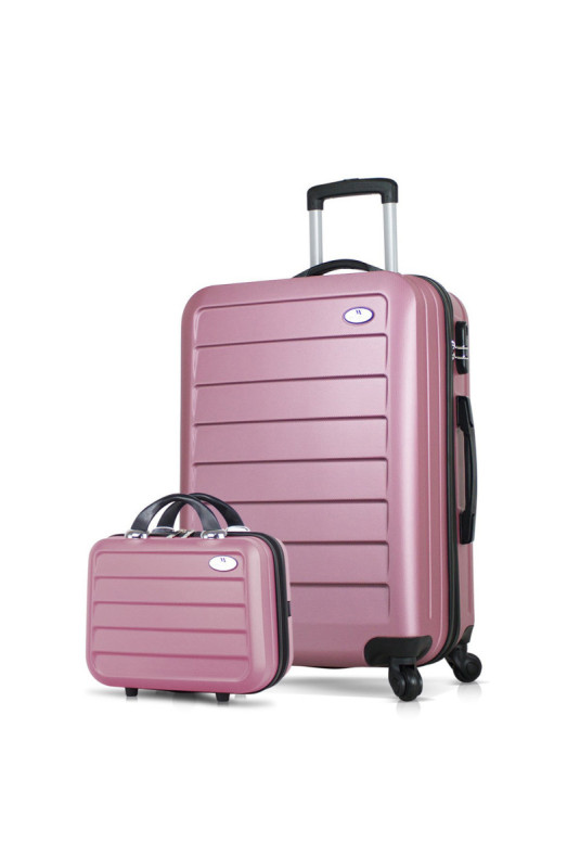 Ensemble de valises (2 pièces) - Or rose