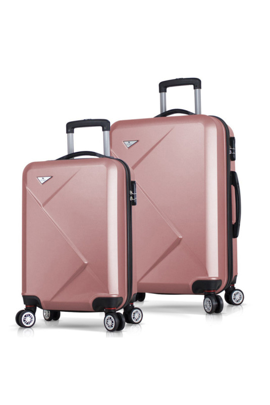 Ensemble de valises (2 pièces) - Or rose
