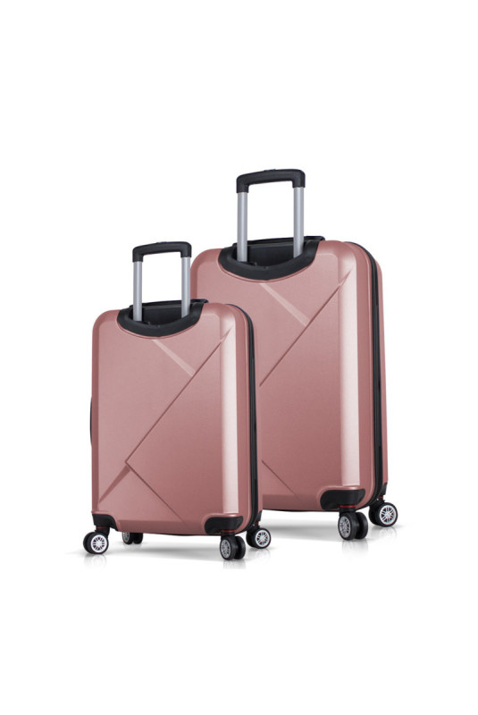 Ensemble de valises (2 pièces) - Or rose