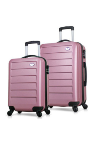 Ensemble de valises (2 pièces) - Or rose