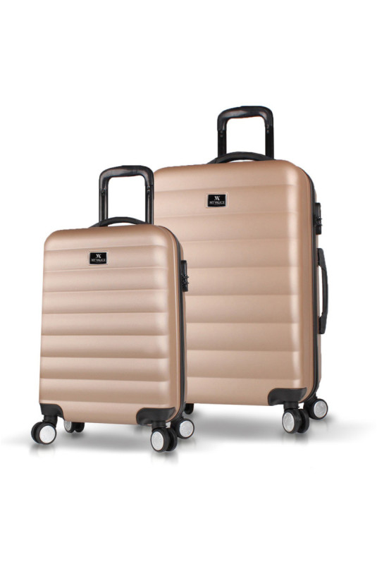 Ensemble de valises (2 pièces) - Or
