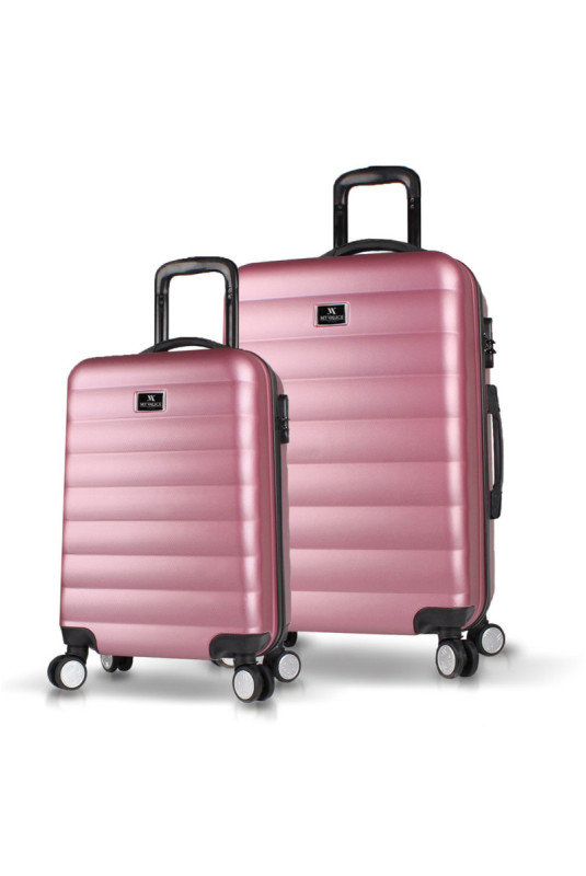 Ensemble de valises (2 pièces) - Or rose