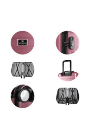 Ensemble de valises (2 pièces) - Or rose