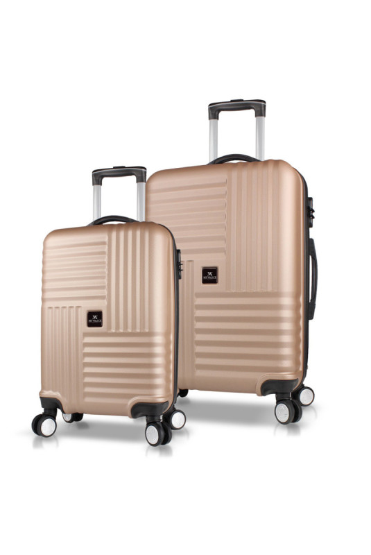 Ensemble de valises (2 pièces) - Or