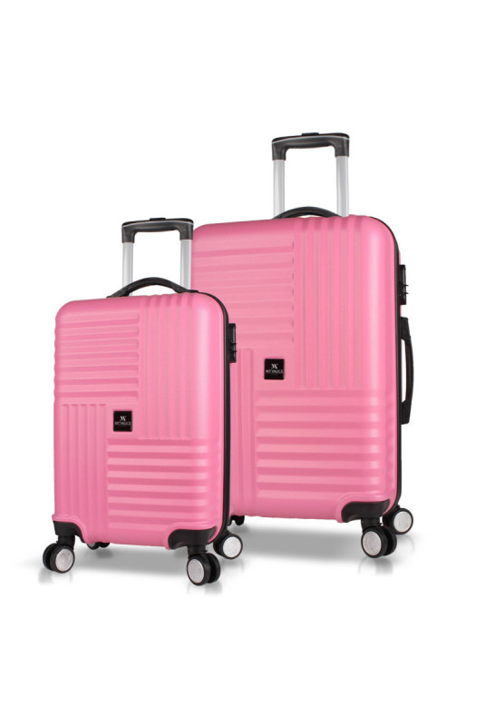 Ensemble de valises (2 pièces) - Rose