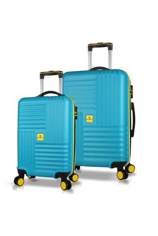 Ensemble de valises (2 pièces) - Turquoise