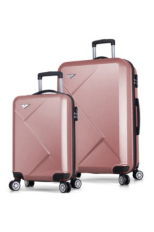 Ensemble de valises (2 pièces) - Or rose