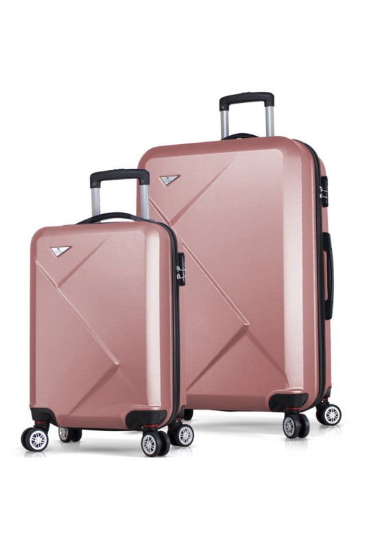 Ensemble de valises (2 pièces) - Or rose
