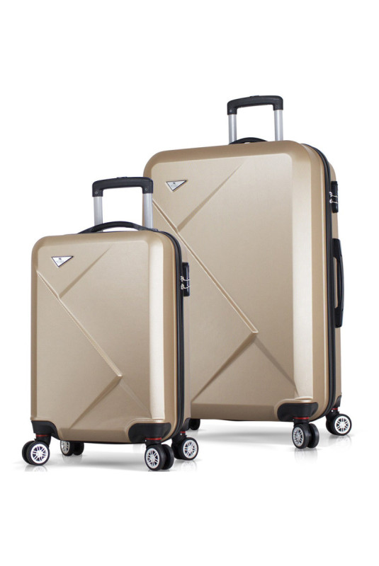 Ensemble de valises (2 pièces) - Or