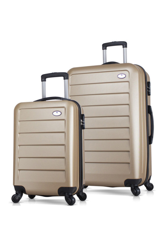 Ensemble de valises (2 pièces) - Or