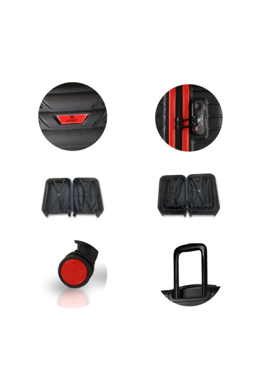 Ensemble de valises (2 pièces) - Noir