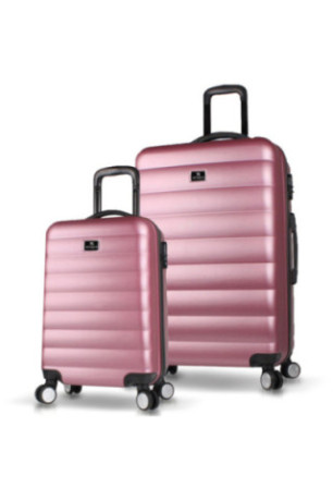 Ensemble de valises (2 pièces) - Or rose