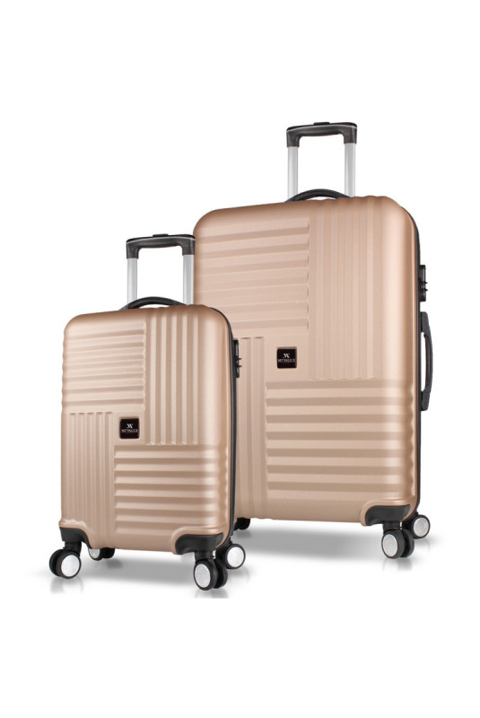 Ensemble de valises (2 pièces) - Or
