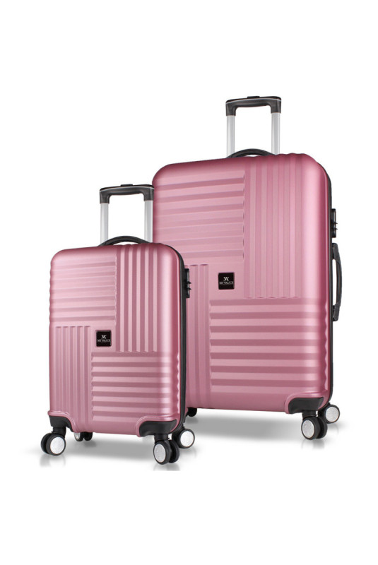 Ensemble de valises (2 pièces) - Or rose